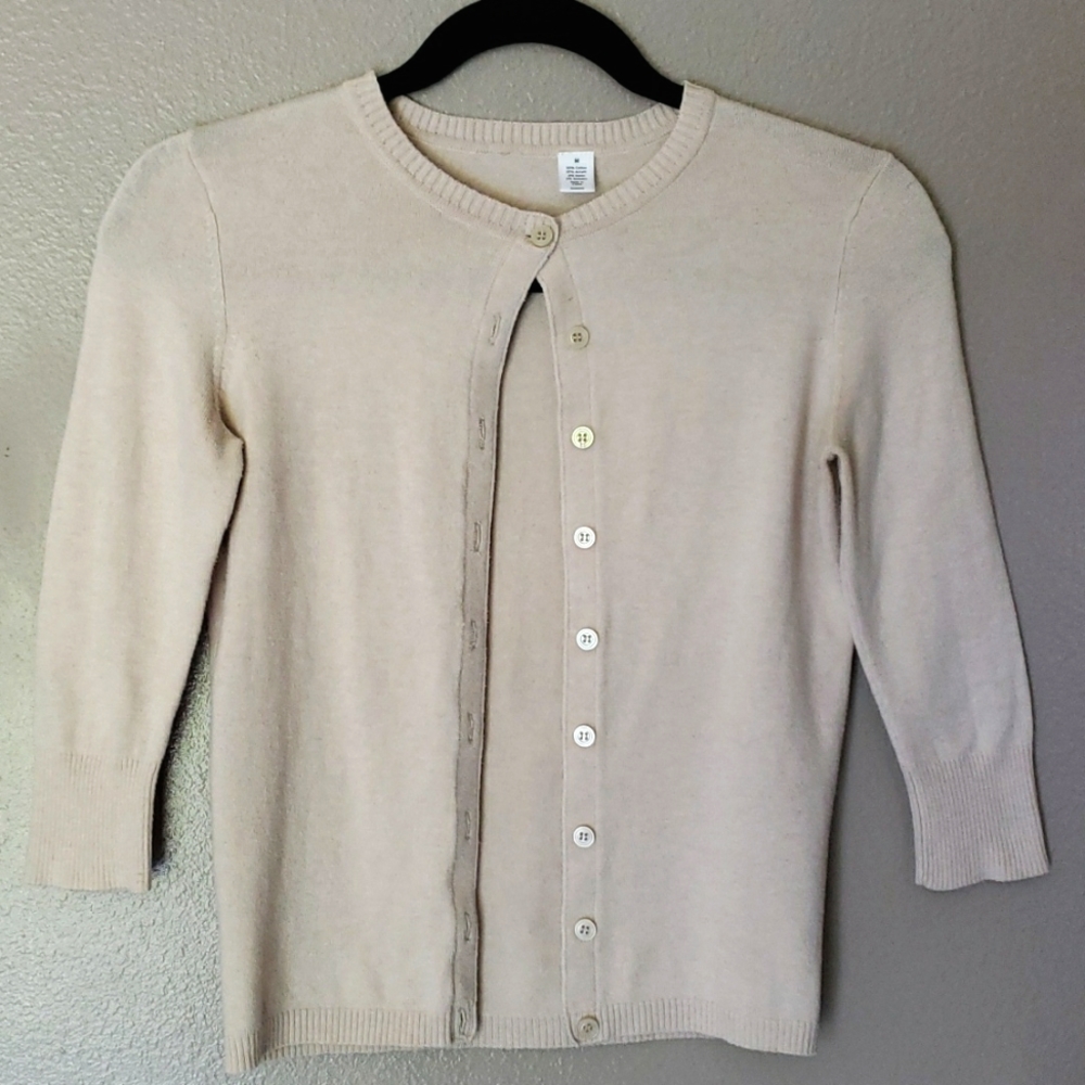 Children's BP cardigan Medium tan cream